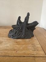 Vintage Welsh Slate fisherman Boat Handcrafted Ornament