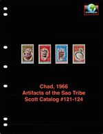 $5.40 Scott Value - 1966 CHAD African Artifacts Sao Tribe scarcer CV MNH NH UMM