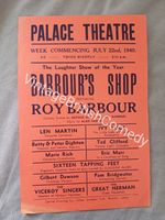 RARE Roy Barbour - Vintage Variety Flyer 1940 Palace Theatre