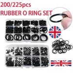 Rubber O-Ring Assortment Kit Nitrile High Pressure Seals Repair Gaskets UK