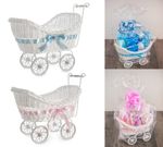 HILLINGTON BABY PRAM HAMPER WICKER BASKET LARGE BABY SHOWER PARTY GIFTS BOY GIRL