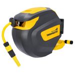 Wall Mounted 20M Retractable Garden Hose Reel with Automatic Hose Return Durable