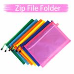 A4 A5 Mesh Bag Zip Pouch File Case Wallet - For Documents