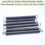 Long 300mm Spring Steel Extension Spring Wire Diameter 0.3mm-1.5mm OD 3mm-18mm