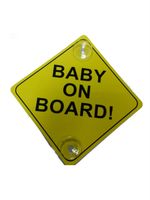 Baby on Board Child Safety SIGN includes 2 suction cup for your Car  BRAND NEW