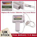 Digital PH Tester Chlorine Gas Level Meter For Swimming Pool Spa Water Tester UK