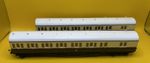 OO Gauge AIRFIX Autocoach GWR Brown Cream and White Driving Trailer Brake X2