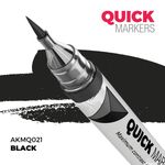 AK Interactive Quick Markers Black Acrylic Paint Marker AKMQ021