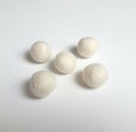 White Felt Balls Pom Poms x 100 2cm Christmas Bunting DIY Garland Sewing Craft