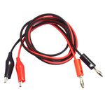 Test Lead 4mm Banana Plug to Crocodile Clip  Set