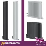 Traditional 3 Column Radiator Cast Iron Style Vertical Heating Anthracite White