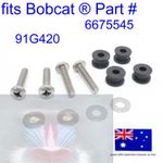 fits Bobcat Cab Window Rubber Grommets Screws Washers S150 S160 S175 S185 S205