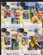 Djibouti 2016 - Walt Disney - American film producer on stamps  4 luxes MNH** S1
