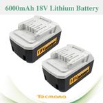 2X6Ah 18V Li-ion Battery For Makita BL1813G BL1815G BL1820G TD127D DF457D MT071E