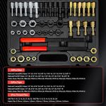 49PC Thread Repair Chaser Tool UNC UNF Metric Thread Restorer Rethreading Kit UK
