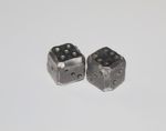 Hand Forged Iron Dice Pair
