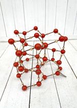 Mid Century Modern Atomic Molecule Model Sculpture science Czech Art  - H2O