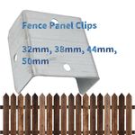 FENCE & TRELLIS CLIPS BRACKET PANEL FIXING GARDEN POST FENCING 10, 20 OR 100