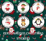 24 Personalised Christmas Stickers Santa Father Christmas Presents Custom Labels