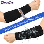 Pairs Arm Protectors for Thin Skin and Bruising Cut Black Arm Sleeve