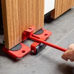 5PCS Heavy Duty Furniture Shifter Lifter Set Wheel Slider Moving Labor-Saving