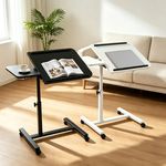 Height Adjustable Mobile Over Bed Table Hospital Overbed Aid Chair Laptop Tray
