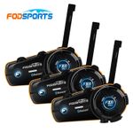 3Pcs FX8 Pro Motorcycle Bluetooth Headset 10 Riders Group Helmet Intercom 2000m
