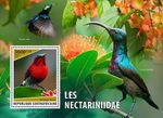SUNBIRDS Nectar Birds Bird MNH 1v-Stamp Sheet #2450 (2023 Central Africa)