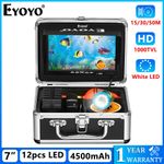 EYOYO 7'' Fish Finder Camera,Fishing Camera 4500mah w/ IR Lights in Dark Night