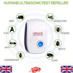 1Pc Ultrasonic Pest Repeller Plug in Pest Repellent Indoor for Flea Insects EU