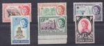 1962 Cayman Islands  Sc #162-67 - QEII Definitives high values. MNH stamp Cv$75