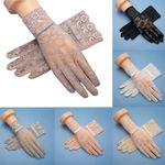 Touch Screen Women Gloves Thin Lace Sunscreen Gloves Fashion Mittens  summer