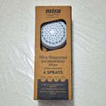 Mira Response White 90mm Round Shower Head 4 Spray Patterns Easy-Clean