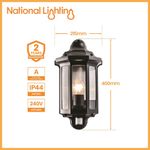 PIR Motion Sensor Lamp Outdoor Security Wall Light Bulkhead LED Garden Lights