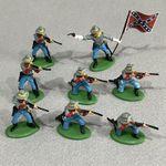 Britains Compatible Herald 8x US Civil War South Infantry Soldiers (DSG)