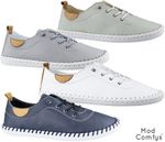 Ladies Soft Leather Casual Slip On Comfort Walking Flat Lightweight Womens Shoes