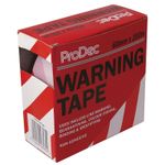 ProDec Red/white Warning Tape 60mm X 200m