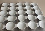 Job Lot 50 Catering Scallop Dishes 2 Sizes Apilco Fine White Porcelain Crockery