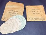 2x 25 sets of Vintage Racing Pigeon Timing Belgica Dials 