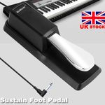 Universal Sustain Foot Pedal w/Polarity Switch For Electronic Piano & Keyboard