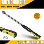 1/2"Sq Dr Digital Torque Wrench 1/2 Sq Drive 17-340Nm ISO Calibrated UK