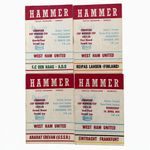 West Ham 1975-76 European Cup Winners Cup Programmes x4 Semi Final Frankfurt