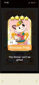 Monopoly Go 4* Gold Princess Priss