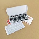 Pack Of 8 Bones Reds SWISS Sealed Bearings Set for Skateboard 8mm axle 8x22x7mm