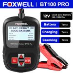 FOXWELL 12V Car Battery Tester Battery Load Analyzer Cranking Charging Test Tool
