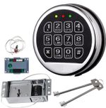 Gun Safe Lock Replacement Electronic Safe Lock with Solenoid Lock & 2 Master Key