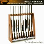 Gun Rack Freestanding Rifle Racks Heavy Duty Wooden Shotgun Rack Adjustable