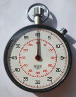 HEUER Stopwatch Ref 502.401 Vintage Swiss Chronograph Timer w/ Box TV317 MINT