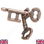 1 Pcs Alloy Key Ring Puzzle Brain Tester IQ Test Kids Adults Intelligent Toy sh