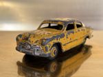 Original Vintage Dinky Toys 139a Ford Sedan Yellow w/ Yellow Hubs Diecast Model